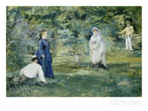 The Croquet Party by Edouard Manet