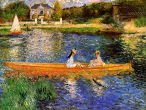 "The Seine at Asnieres" by Pierre-Auguste Renoir 1879 